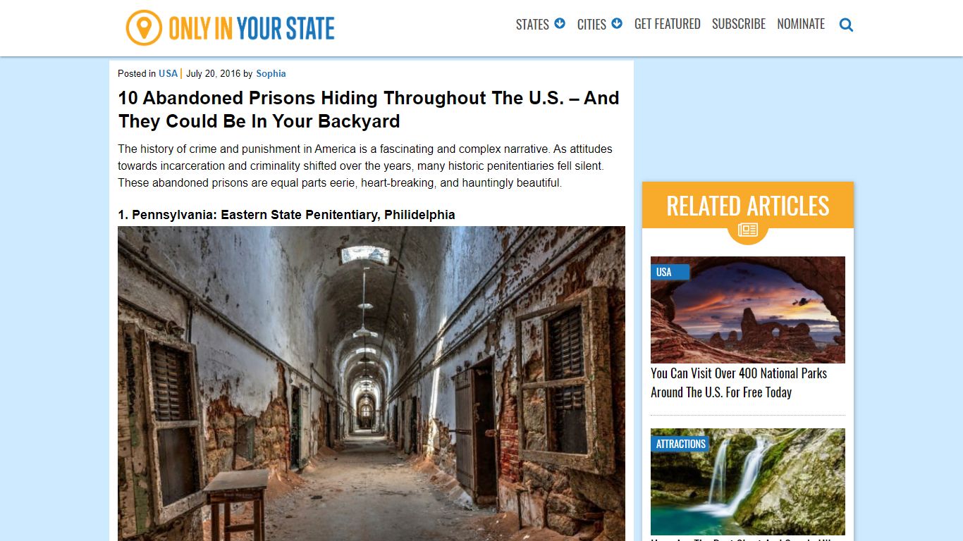 10 Amazing Abandoned US Prisons And Jails - OnlyInYourState